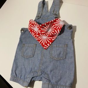 Cat & Jack 2pc Romper/Bandana Set size 3-6M
